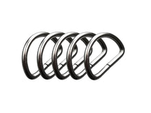 Charger l'image dans la galerie, D-rings in nickel-plated steel, half-round, half-rings