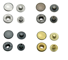 Upload the image to the gallery viewer, brass snap fasteners S-spring in 10mm, 12,5mm & 15mm