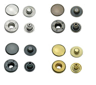 Bottoni automatici a molla a S in 10 mm, 12,5 mm e 15 mm