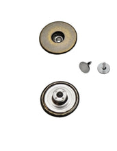 Upload the image to the gallery viewer, jeans buttons, rustproof, non-sewing, 14mm, 17mm, 20mm, metal buttons, movable base