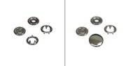Snap fasteners in 7,8 mm, 9,5 mm or 10,5 mm
