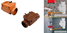 Load image into Gallery viewer, backflow flap, backflow stop for sewage pipes.