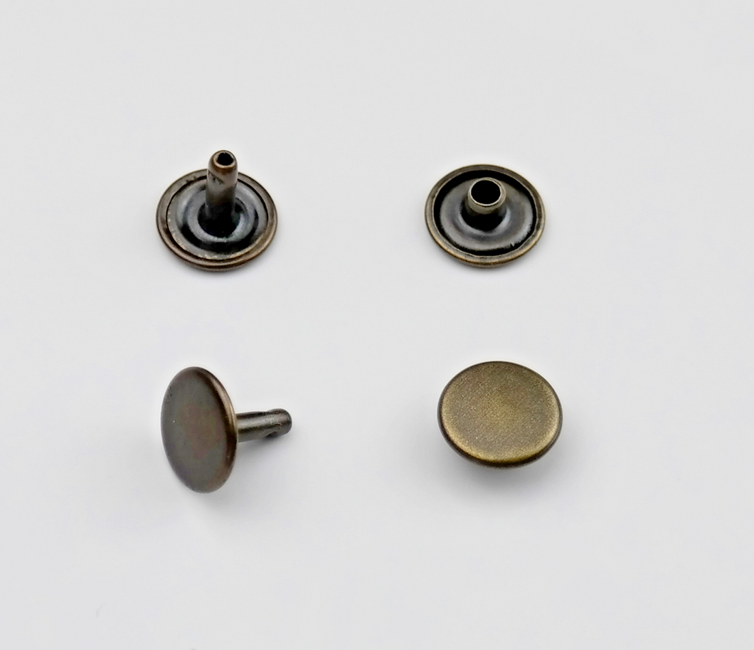 Hohlnieten Stahl Doppelkopf 6mm, 7mm, 9mm, 12mm