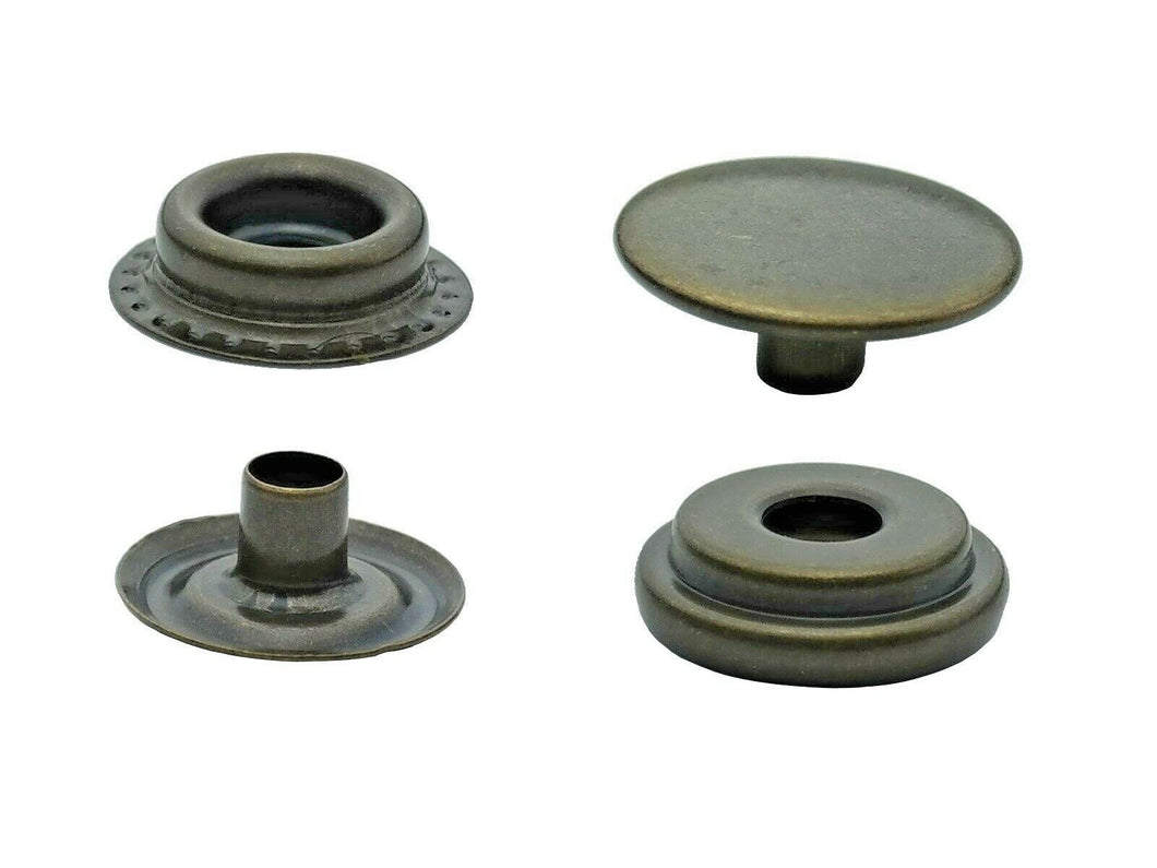 Stahl Ring-Feder Druckknöpfe in 15mm