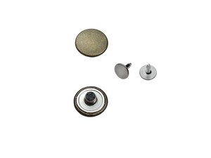 Jeans buttons, stainless, non-sewing, 14mm, 17mm, 20mm, metal buttons, fixed base