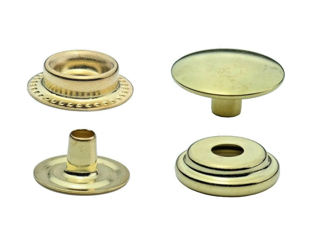 Stahl Ring-Feder Druckknöpfe in 15mm