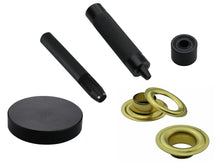Load image into Gallery viewer, set + 100 pcs. Eyelets DIN 7332, Ø 10mm - 16mm, stainless steel, brass, steel
