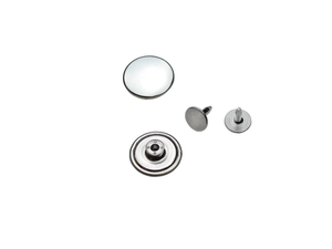 Botones de presión (S) Ø 15 mm blanco/gris