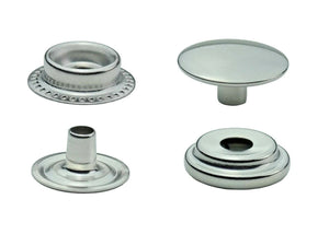 Steel ring spring snap fasteners in 15mm